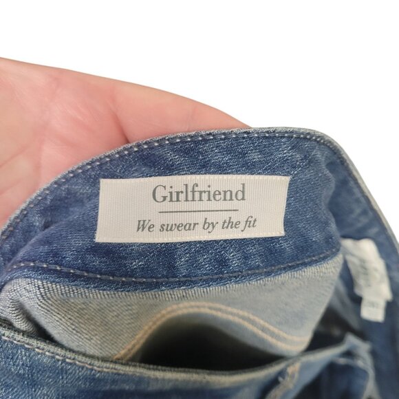 Torrid Denim Girlfriend Jeans Size 24 TALL Distressed Light Wash High Rise‎ - Picture 16 of 16